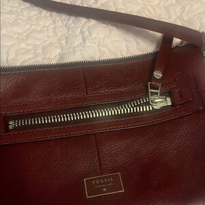 Fossil Burgundy Crossbody Bag